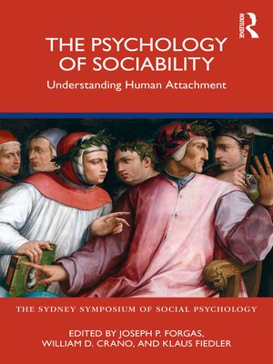 cover image of The Psychology of Sociability
